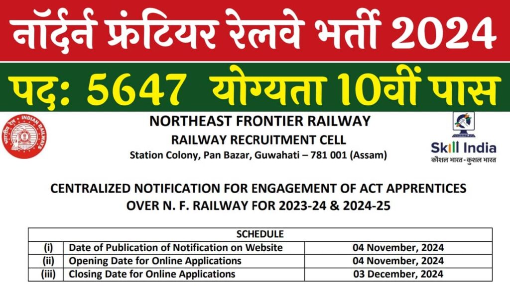 Railway NFR Vacancy