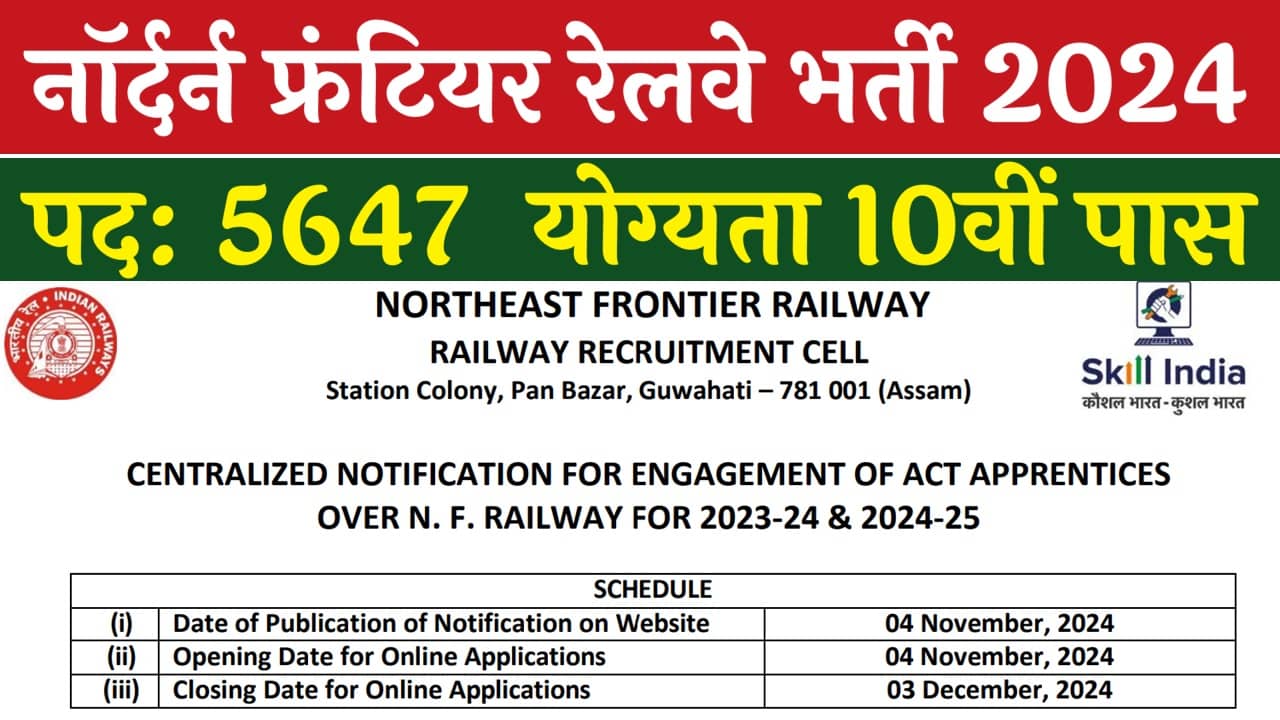 Railway NFR Vacancy